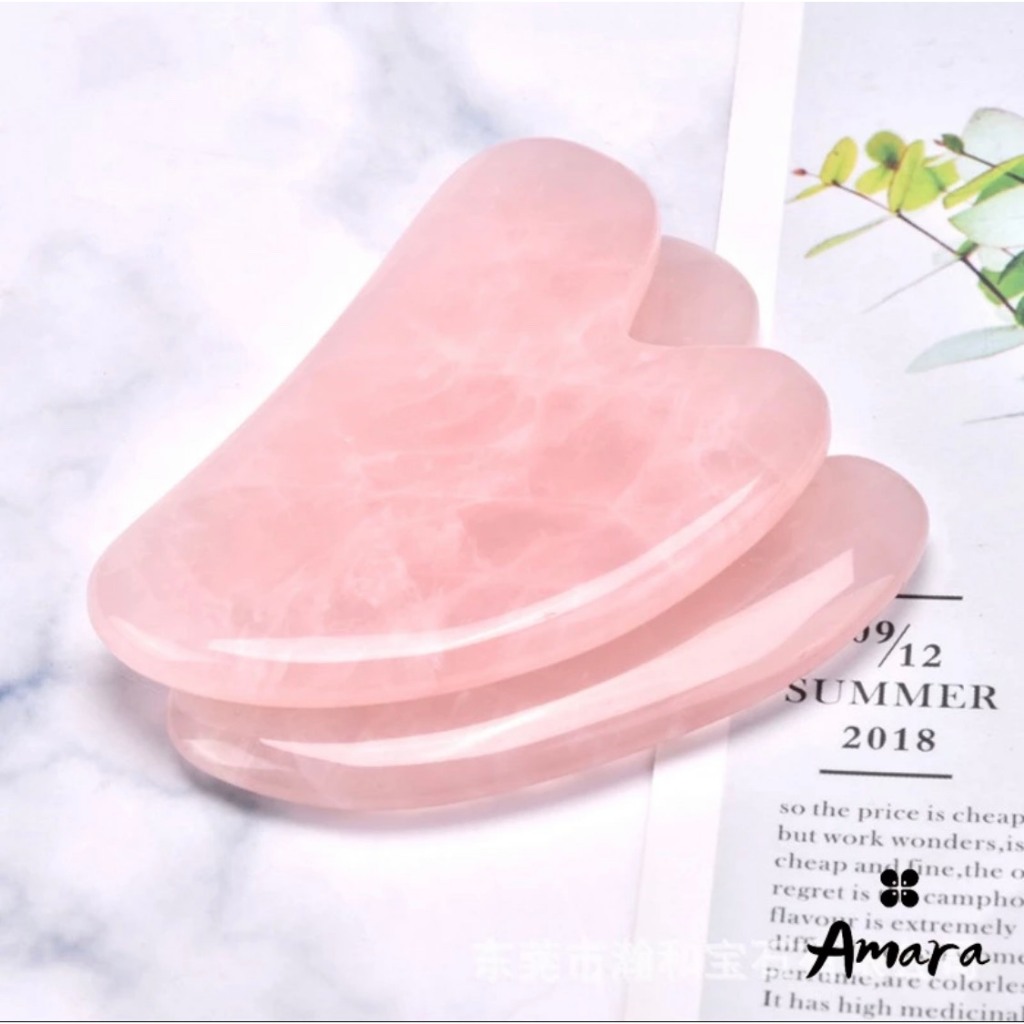 Đá Guasha Massage Mặt Tự Nhiên - Đá Thạch Anh Tự Nhiên Massage Mặt Giúp Nâng Cơ Và Săn Chắc Da