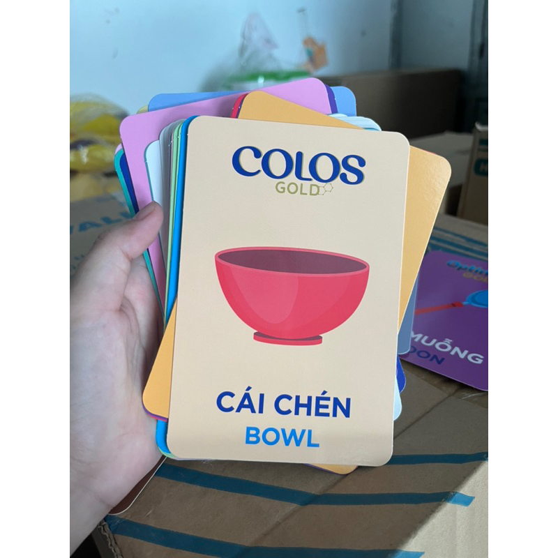 Thẻ học song ngữ 47 thẻ hkm vinamilk