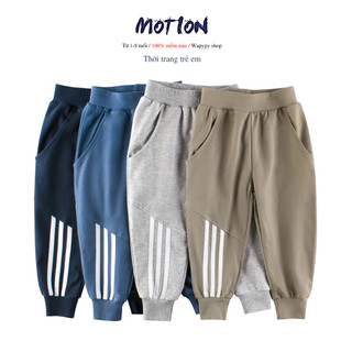 Quần thun trẻ em Quảng Châu quần dài bé trai chất cotton mẫu mới 2024