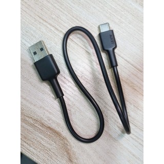 Cáp sạc ngắn Type-C 35cm hãng AUKEY sạc phụ kiện, hàng không hộp.