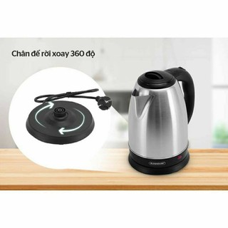 Ấm siêu tốc inox sunhouse,happy time 1,8l