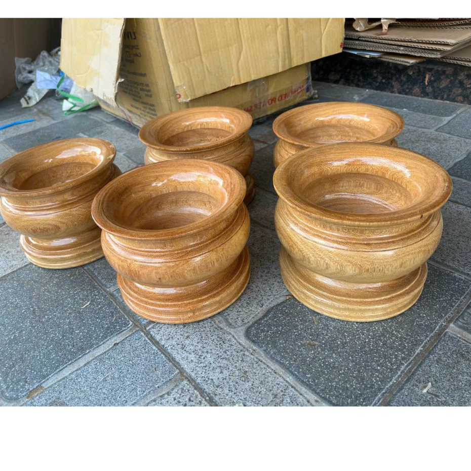 BÁT CẮM NHANG-LƯ HƯƠNG GỖ GÕ ĐỎ NGUYÊN KHỐI ĐK NGANG 12-14 -16-18-20 CM MS:K89