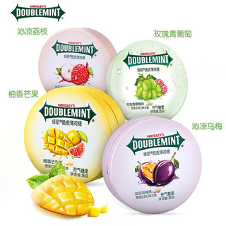 Kẹo ngậm Doublemint vị trái cây hộp thiếc 25gr/ hộp nhựa 20gr