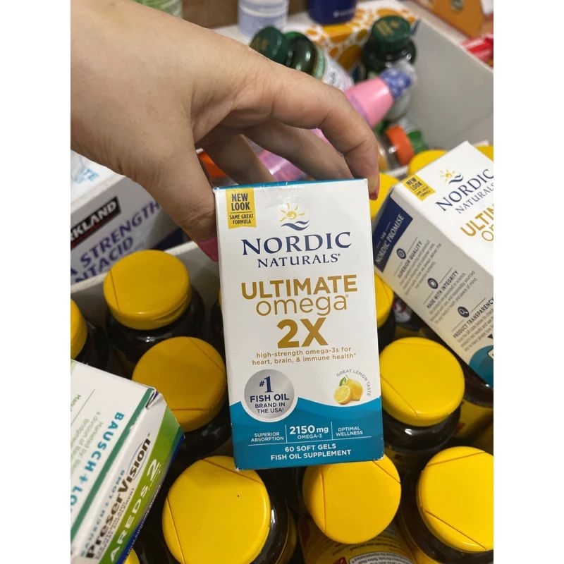 Viên uống  hỗ trợ tăng cường trí não, ổn định huyết áp, tăng thị lực Nordic Naturals Ultimate Omega 3 -