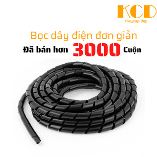 1 cuộn (rất dài) dây xoắn ruột gà, ống ruột gà, bọc dây điện phi 8/10/16/20/25/30mm, quấn dây điện