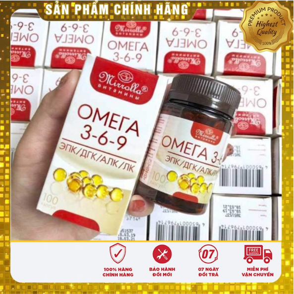 Viên Uống Omega 369 Mirrolla 100 Viên ( Chính Hãng ) Nga