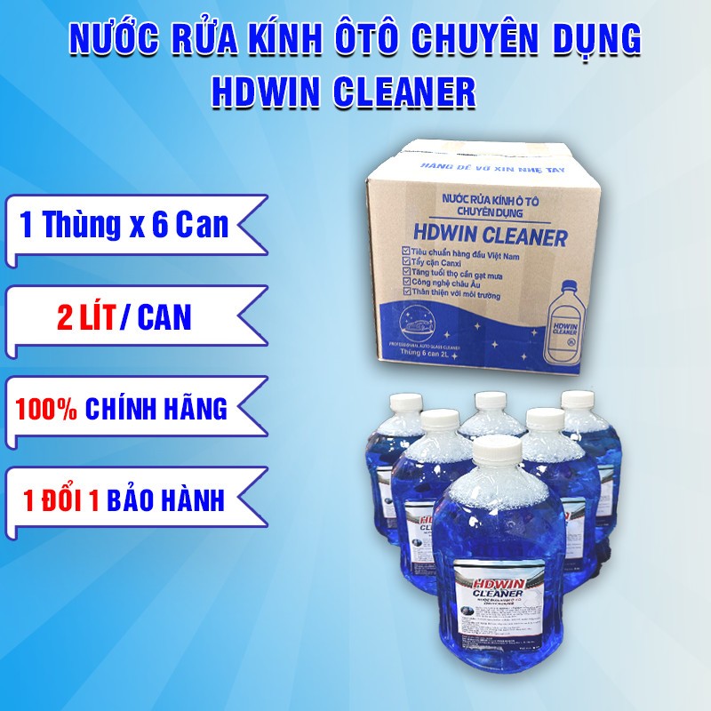 Nước rửa kính oto , nước rửa kính ô tô chuyên dụng HDWIN CLEANER ,Chính hãng 100%