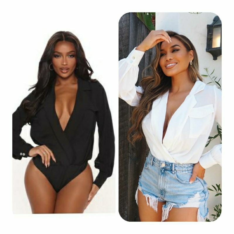 (Size XS-S form to) Áo bodysuit xuất dư