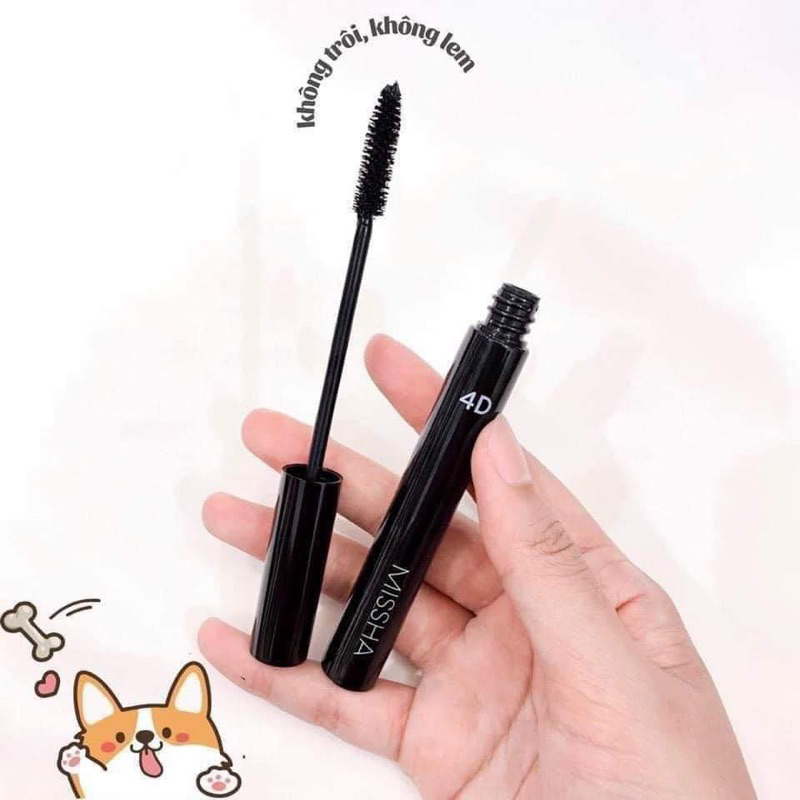 Mascara chuốt mi Missha 4D làm dày mi không lem chống trôi hiệu quả