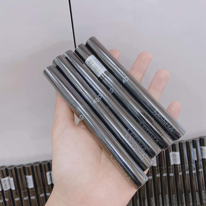 Mascara chuốt mi Missha 4D làm dày mi không lem chống trôi hiệu quả