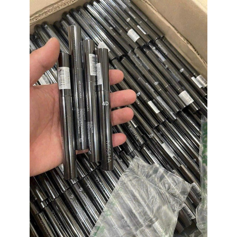 Mascara chuốt mi Missha 4D làm dày mi không lem chống trôi hiệu quả