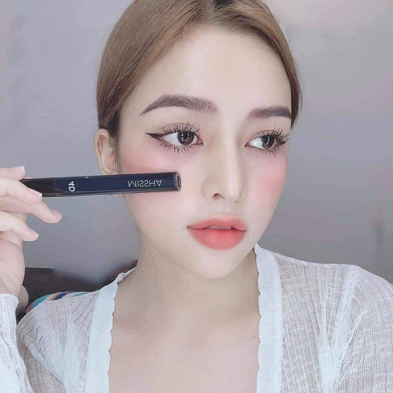 Mascara chuốt mi Missha 4D làm dày mi không lem chống trôi hiệu quả