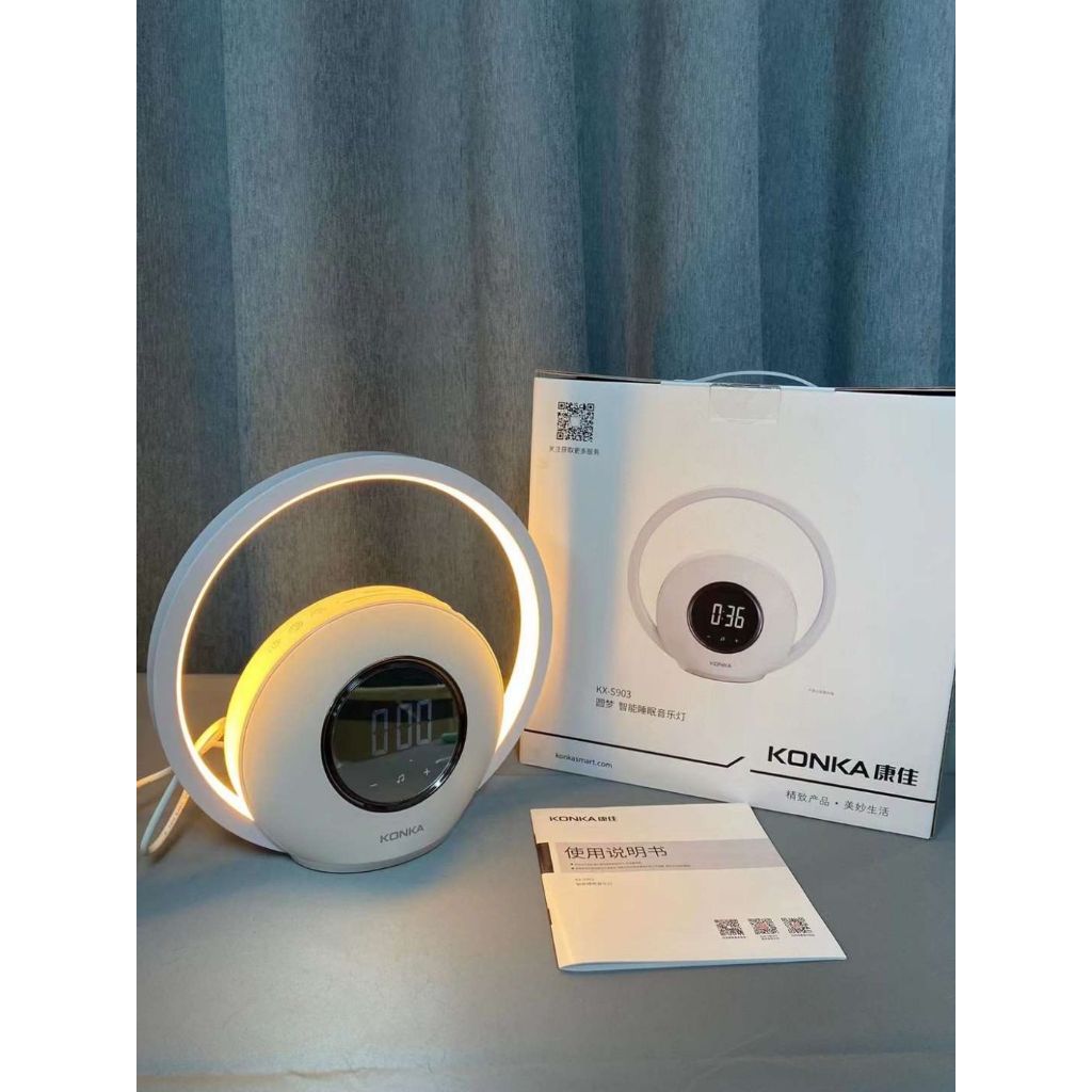 Đèn ngủ thông minh ,kiêm loa Bluetooth & đồng hồ chính hãng KONKA S903 kết nối App