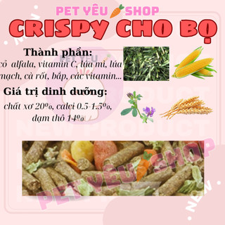 Cỏ nén Crispy (2,5KG) ❤Date mới ❤ FREESHIP❤ thức ăn bọ