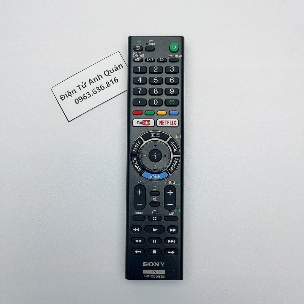 Remote tv SONY - Điều khiển tivi SONY TX300E Phím mềm