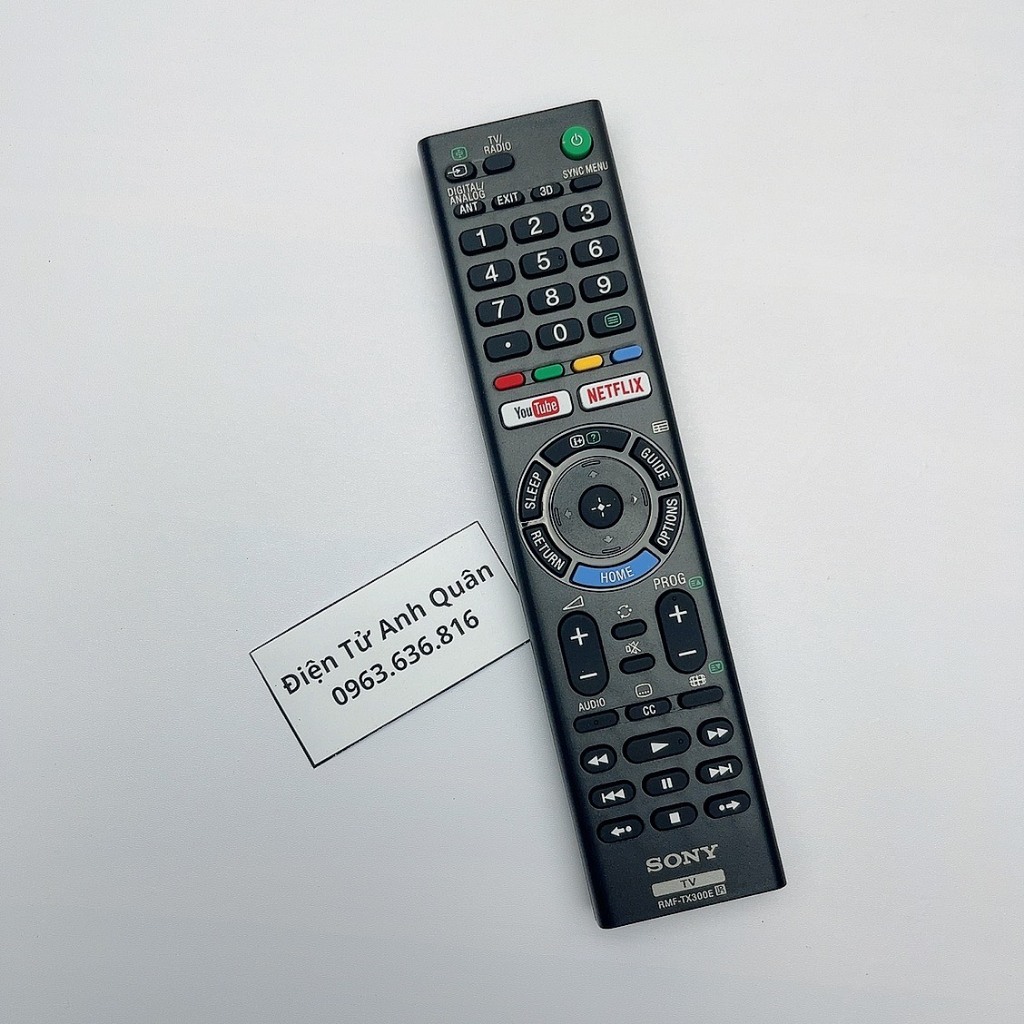 Remote tv SONY - Điều khiển tivi SONY TX300E Phím mềm