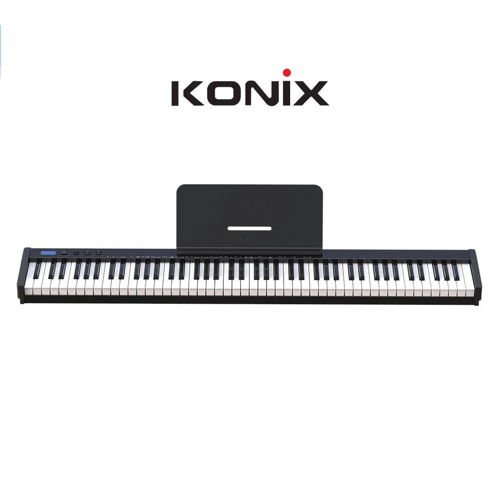 Đàn Piano điện, Digital Piano - Konix PH88S - Bluetooth, 88 phím cảm ứng lực, Pin sạc, Dành cho người mới học (Beginner)