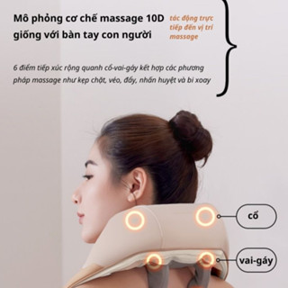 Máy Massage cổ vai gáy Hot 2024 ,Đai Đeo mát xa cổ vai gáy lưng