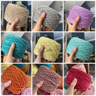 Dây thừng cotton 2mm thắt macrame, móc thảm đồ trang trí, túi xách