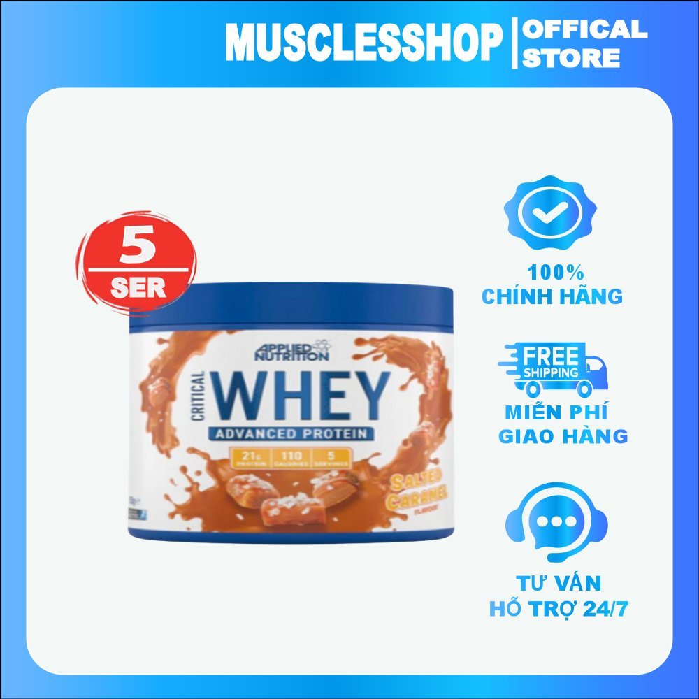 Critical Whey Applied Nutrition , Sữa Tăng Cơ Giảm Mỡ Whey Protein Từ Sữa Bò Ăn Cỏ Tự Nhiên Grass-Fed