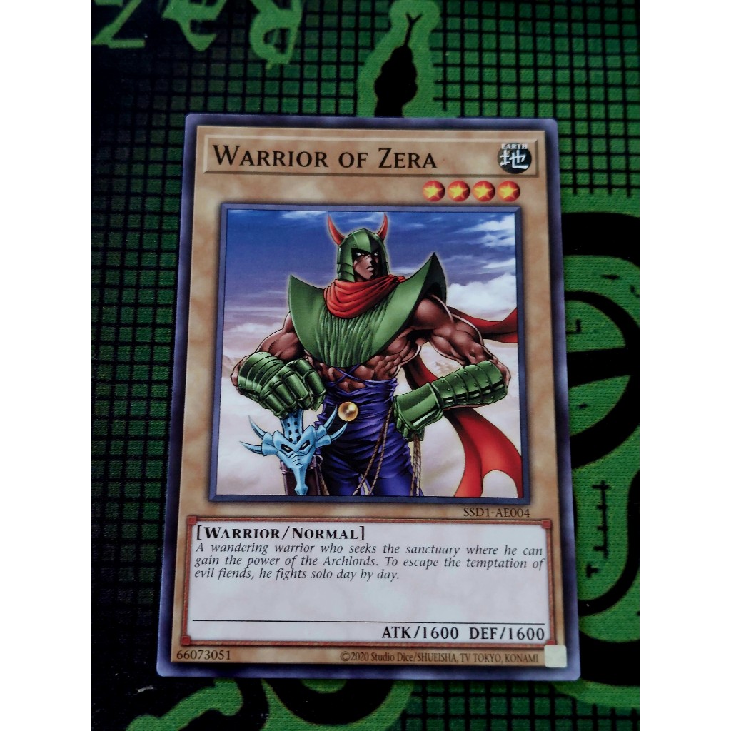 Thẻ Bài Yugioh Monster "Warrior of Zera" SSD1-AE004