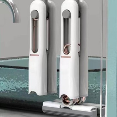 Chổi lau tự vắt khăn lau cửa kính nhà bếp gấp gọn thông minh