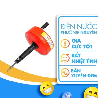 Dụng cụ hộp quay thông tắc cống tai nhà Bửu Nghệ Thành, tiện lợi, dễ sử dụng, dây dai 3-10m - Thép không rỉ