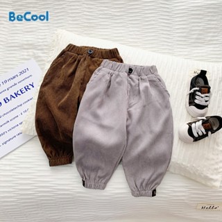  Quần Dài Nhung Chữ R Cho Bé Chất Nhung Tăm Cao Cấp BeCool Quần Dài Thu Đông Cho Bé Từ 10-27kg 