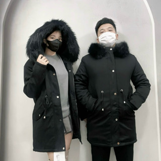 Áo khoác nam parka dáng dài lót lông, áo phao nam nữ mũ lông phong cách hàn quốc AP02