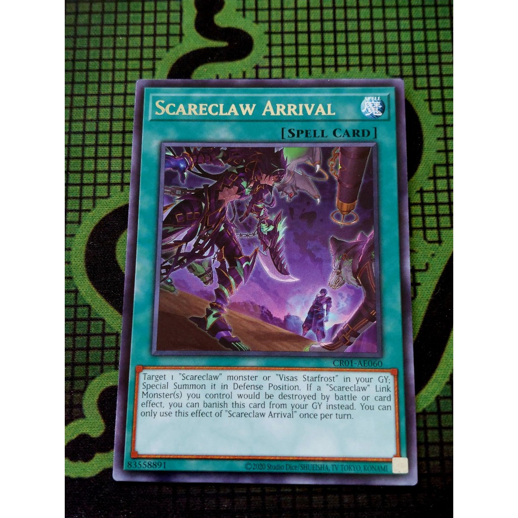 Thẻ Bài Yugioh Spell Scareclaw Arrival  CR01-AE060