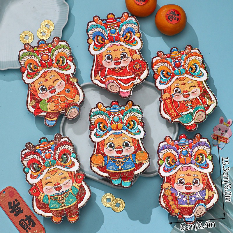 Set 3 bao lì xì phản quang cao cấp Tết 2024 LX1-7