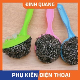 Dụng cụ cọ rửa nồi chảo châu hưng cước inox tiện lợi - đq store