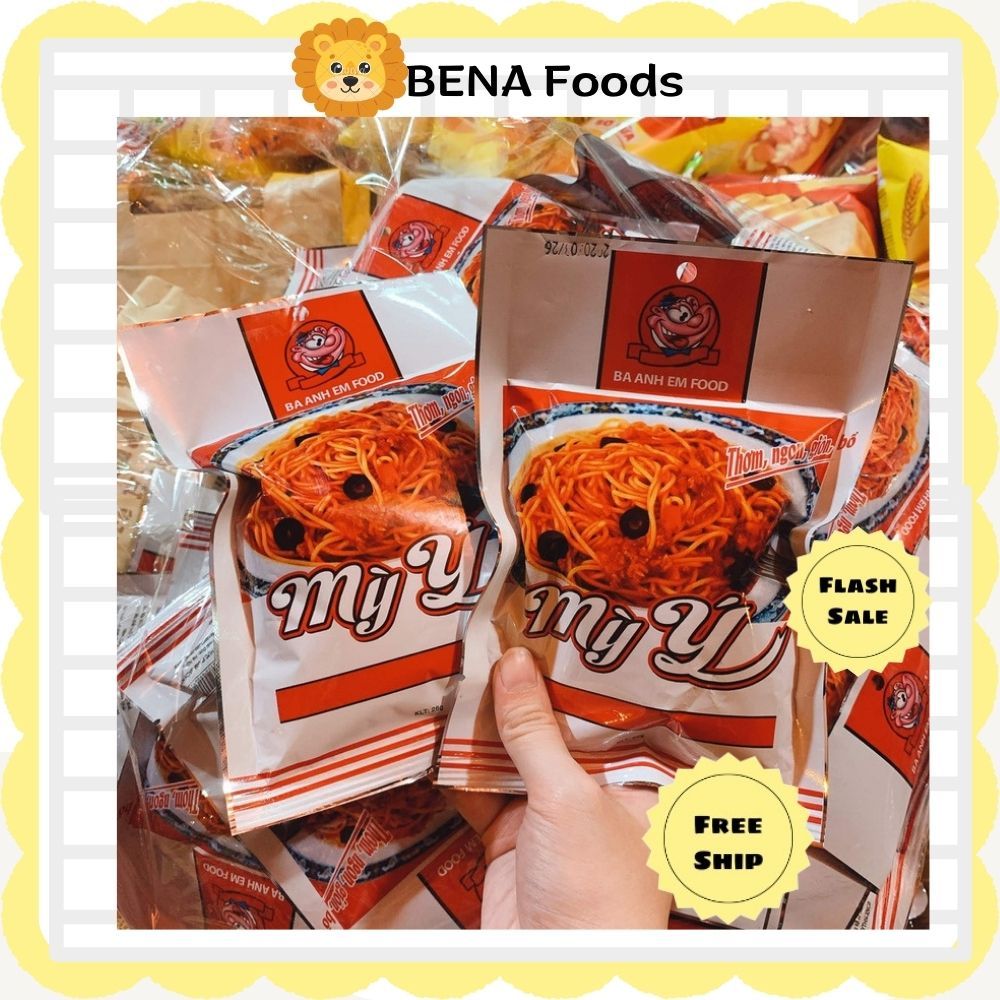 Snack Mỳ Ý  khoai tây  Ba anh em cay cay ăn vặt tuổi thơ thơm ngon BENA FOODS