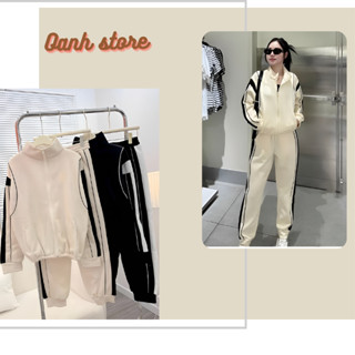  Set đồ nữ thu đông quần áo dài tay trẻ trung phong cách Hàn Quốc - Bộ  nữ dài tay phối viền chát  mì hàn  BỘ  VIỀN   