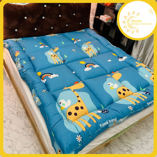 Topper nệm đa năng - topper trải sàn hoạ tiết hươu xanh 7-8cm