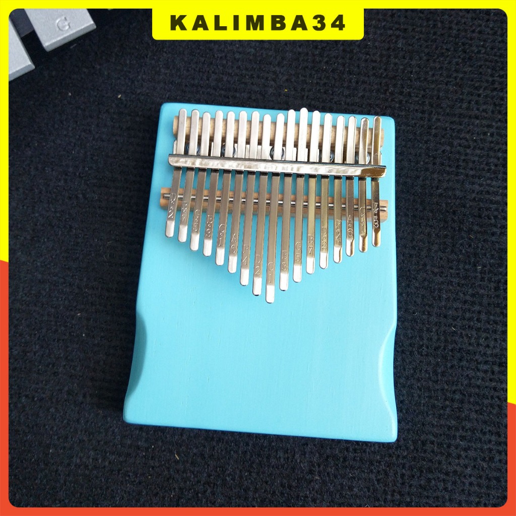 Đàn kalimba 17 phím màu xanh ngọc KL34, Kalimba giá tốt cho bé phát triển âm nhạc kèm phụ kiện hấp dẫn
