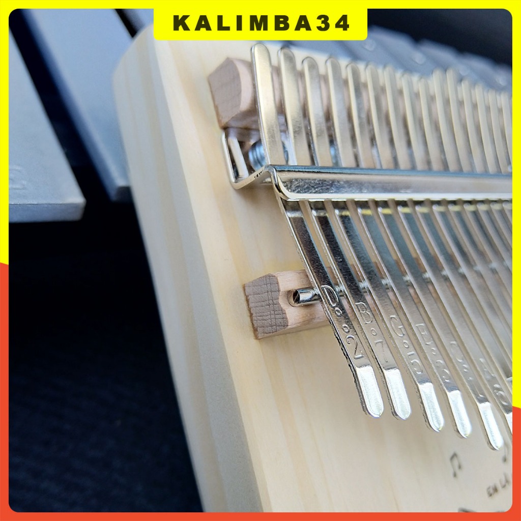 Đàn kalimba 17 phím khắc hình mèo dễ thương KL34, Kalimba gỗ hình chữ nhật em là mòe kèm búa chỉnh âm