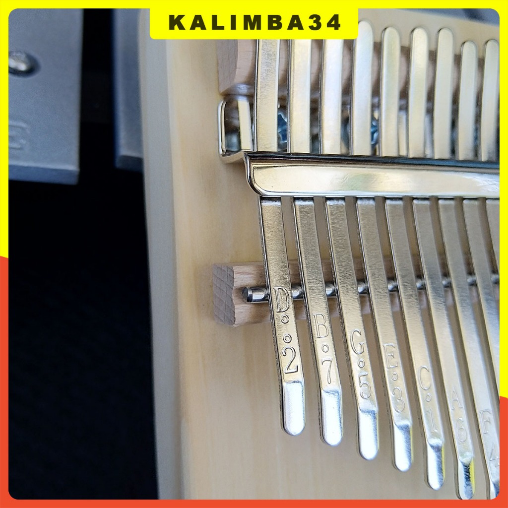 Đàn kalimba 17 phím khắc hình mèo dễ thương KL34, Kalimba gỗ hình chữ nhật em là mòe kèm búa chỉnh âm