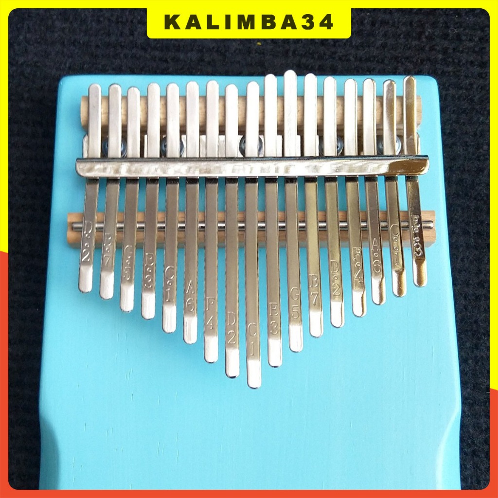 Đàn kalimba 17 phím màu xanh ngọc KL34, Kalimba giá tốt cho bé phát triển âm nhạc kèm phụ kiện hấp dẫn