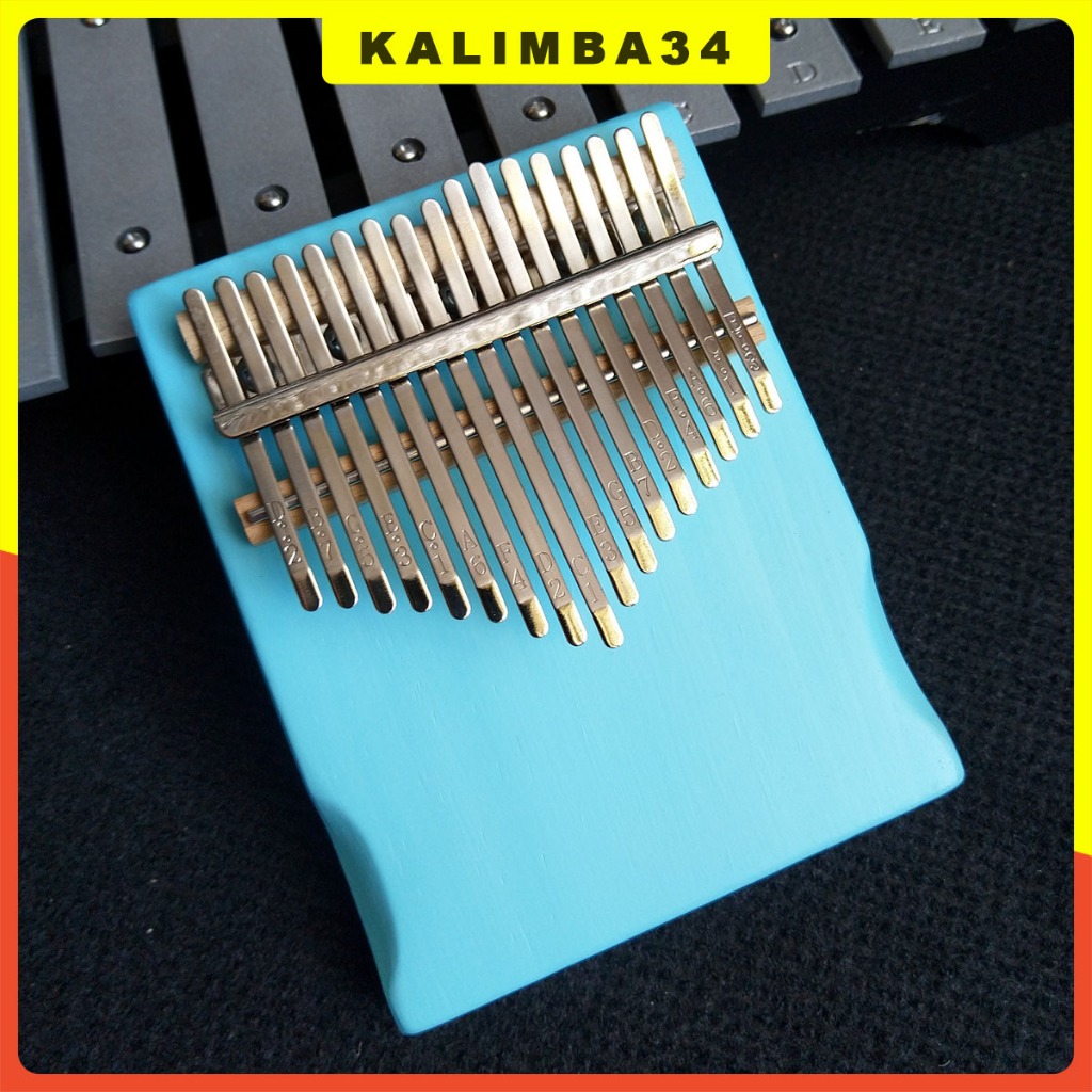 Đàn kalimba 17 phím màu xanh ngọc KL34, Kalimba giá tốt cho bé phát triển âm nhạc kèm phụ kiện hấp dẫn