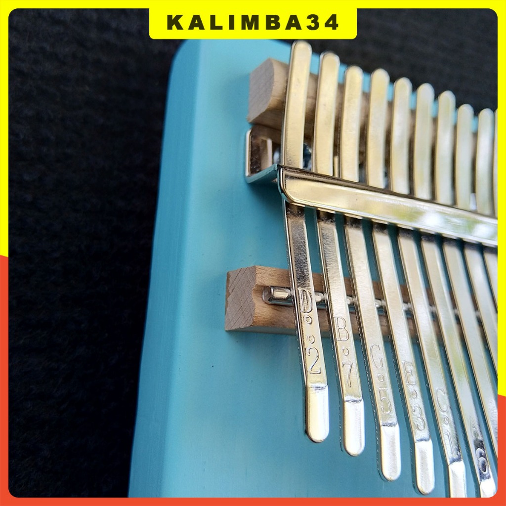 Đàn kalimba 17 phím màu xanh ngọc KL34, Kalimba giá tốt cho bé phát triển âm nhạc kèm phụ kiện hấp dẫn