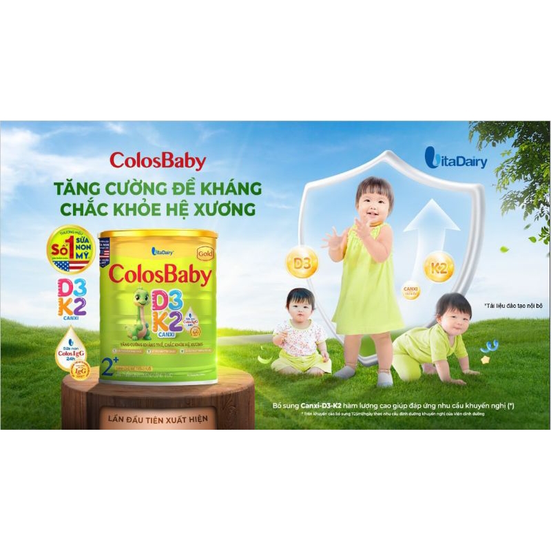 Sữa non Colosbaby Gold D3K2 800g