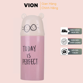 Hộp đựng bàn chải đánh răng,kem đánh răng hình trụ đi du lịch thiết kế nhỏ gọn VION