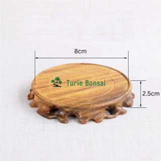Đôn gỗ tròn bonsai, đế gỗ tròn mini để chậu cây cảnh, bonsai mini,tượng gốm, ấm trà,...bằng gỗ thịt