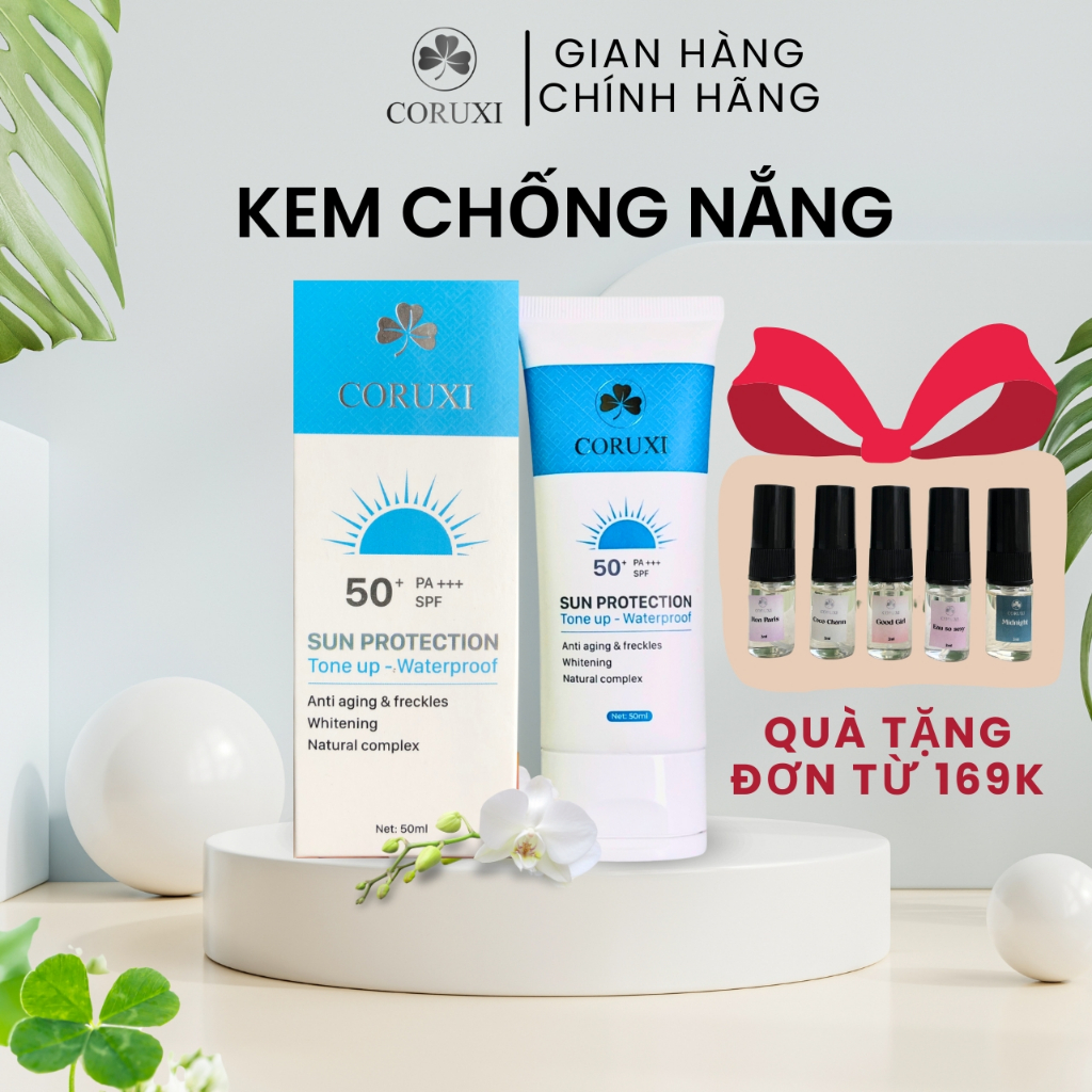 Kem Chống Nắng Cho Da Dầu Mụn, Thoáng Da, Kiềm Dầu, Nâng Tone, Chống Nước, Cho Da Đẹp Mịn Mướt Dùng Cho Cả Nam Và Nữ