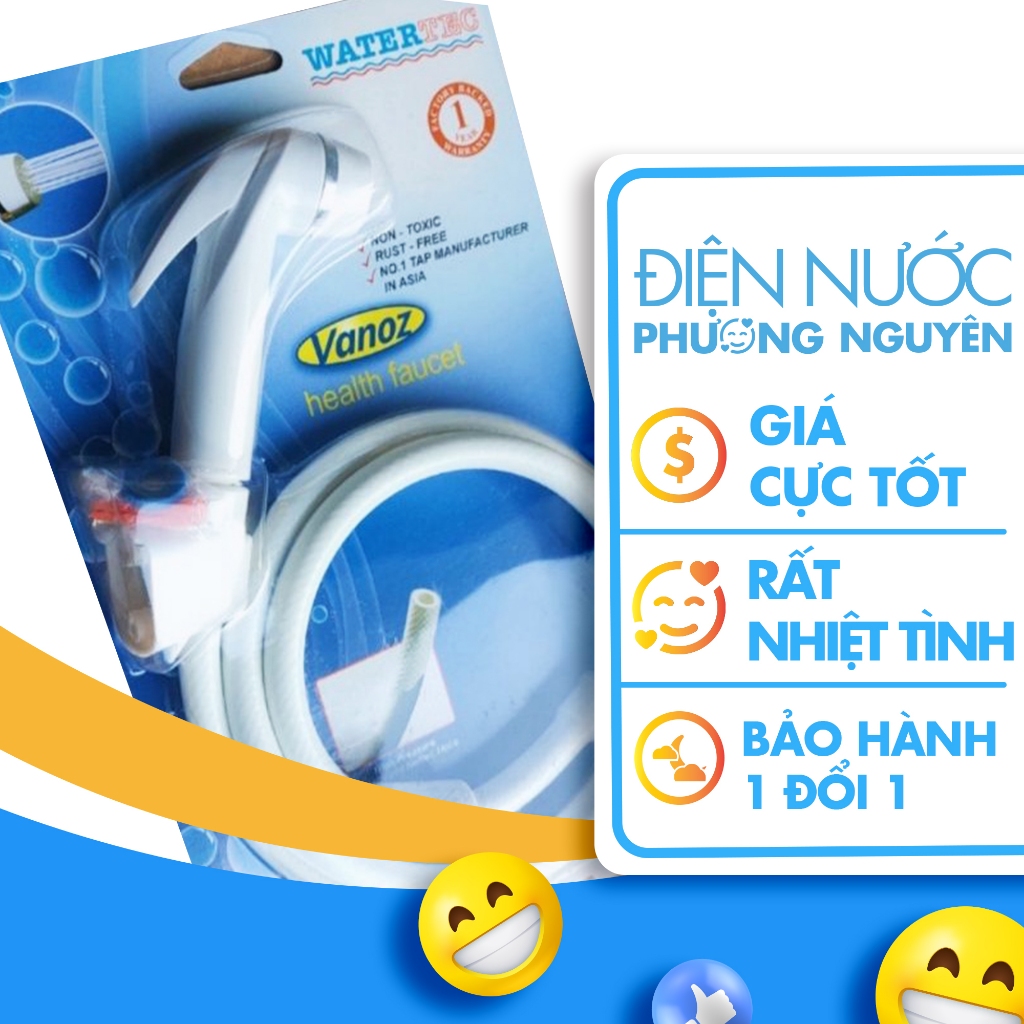Bộ xịt vệ sinh nhựa Mã Lai thương hiệu WATERTEC cao cấp (chính hãng)