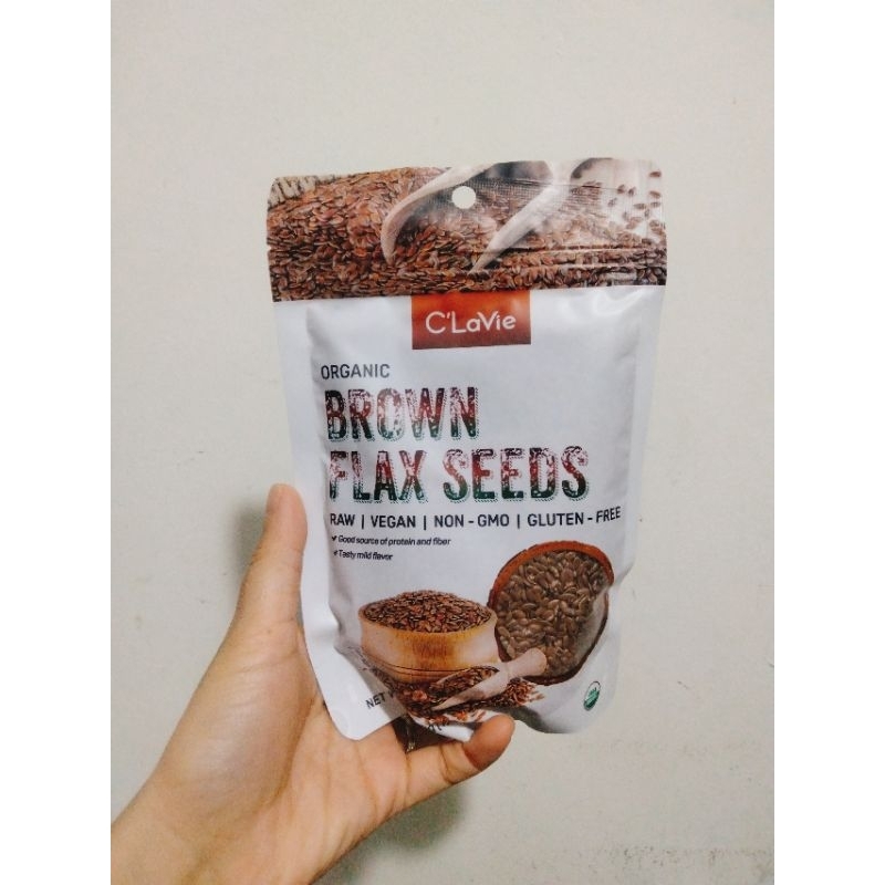Hạt lanh nâu hữu cơ gói 200g