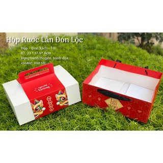 2122.461 BỘ HỘP + TÚI ĐỰNG BÁNH TẾT RƯỚC LÂN ĐÓN LỘC