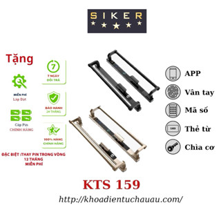 Khoá cửa vân tay điện tử thông minh dùng app - 5 chức năng cho cửa nhôm cao cấp- SIKER 159 - bảo hành 2 NĂM - miễn phí l