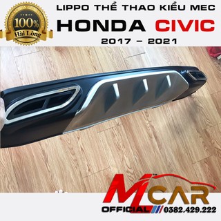 Lip chia pô, lippo, líp pô xe honda #civic 2017 2018 2019 2020 2021 kiểu mercedes - 2 pô